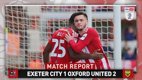 📝 Match Report: City 1 Oxford United 2