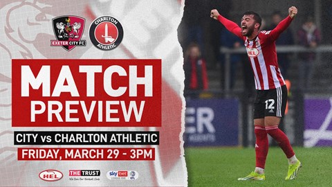 📝 Match Preview: Charlton Athletic (H)