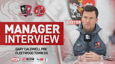💬 Gary Caldwell on visit of Fleetwood