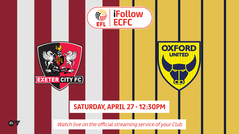 📺 Stream our final match of the season against Oxford United