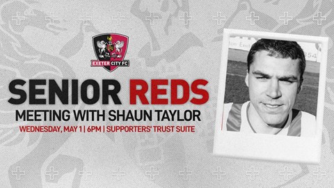 🗓️ Senior Reds hosting Shaun Taylor on May 1