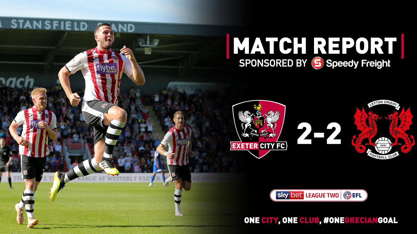 Match report: Exeter City 2 Leyton Orient 2 - News - Exeter City FC